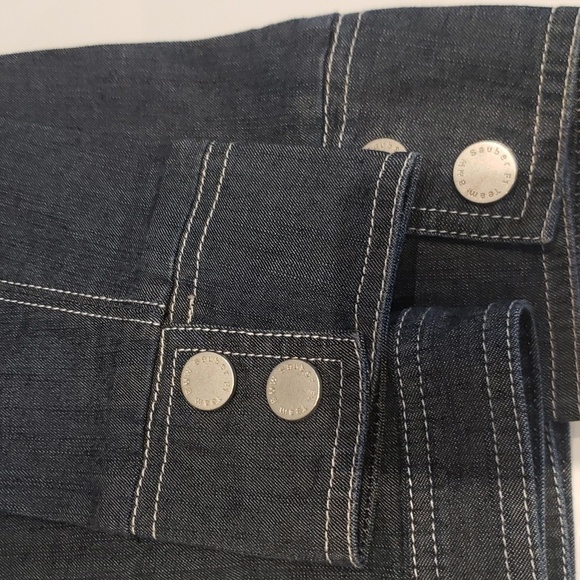 BMW Sauber F1 Team Denim Jacket Women's Medium Light Blazer Zipper - Picture 11 of 13